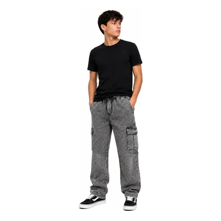 Calça Cargo Marmorizada Infantil Unissex