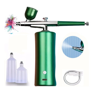 Kit De Aerógrafo Profesional Recargable Inalámbrico Portátil Kit De Aerógrafo Profesional Recargable Inalámbrico Portátil