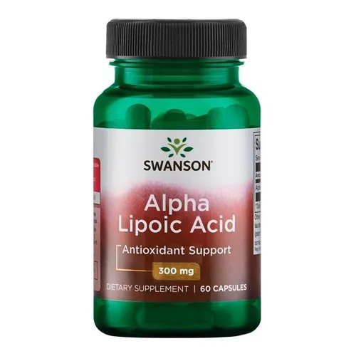 Acido Alpha Lipoico (ala) 300 Mg/ 60 Caps Swanson Sabor Sin Sabor