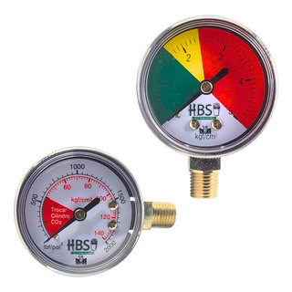 Kit Par De Manômetros Relogio Regulador Co2 Chopp Chope Kit Par De Manômetros Relogio Regulador Co2 Chopp Chope