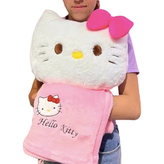 Hello Kitty Cojin Cobija Manta