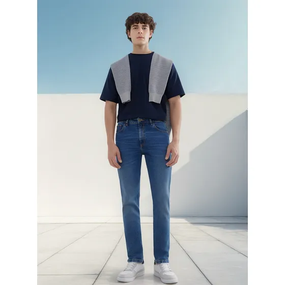Jean Para Hombre Slim Marca Seven En Color Azul #45160503