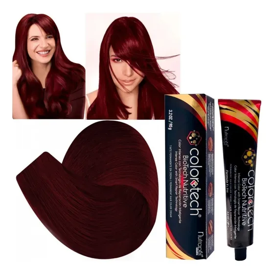 Tinte Nutrapel Semipermanente Colortech tono r.665 para cabello