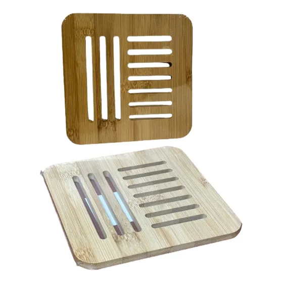 Posa Pava Apoya Fuente Madera Bambu Posapava