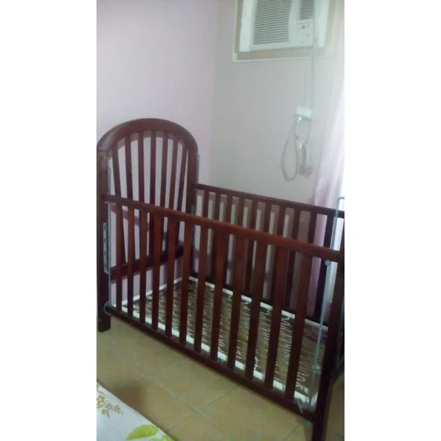 Cuna En Madera Caoba, Usada, Buen Estado, Sin Colchón 