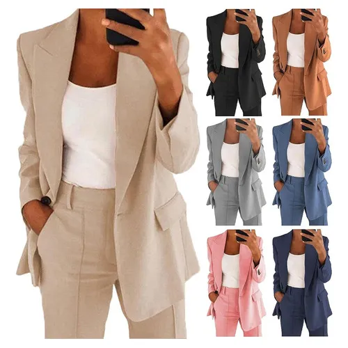 Conjunto De 2 Chamarras Y Pantalones Formales De Manga