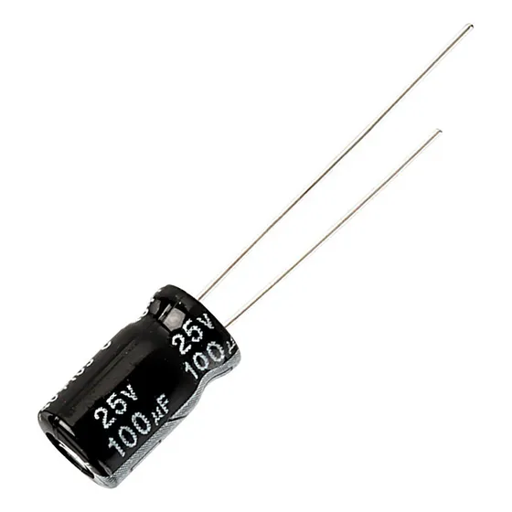 50x Capacitor Eletrolítico 100uf X 25v 105º Kit C/50 Peças