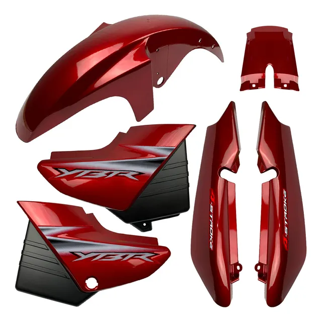 Kit Carenagem Ybr 125 2000 01 02 03 04 05 06 07 08 + Adesivo