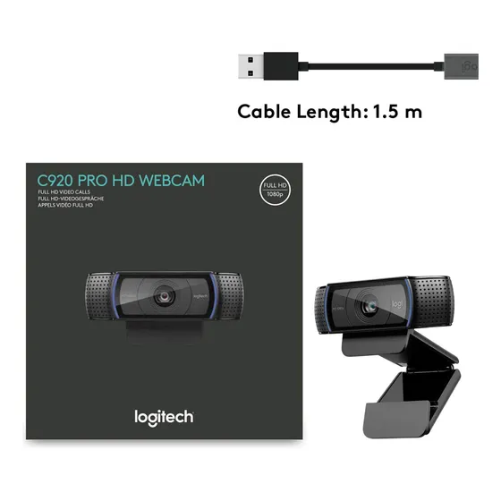 Cámara Videoconferencia Logitech C920  Pro Hd Webcam
