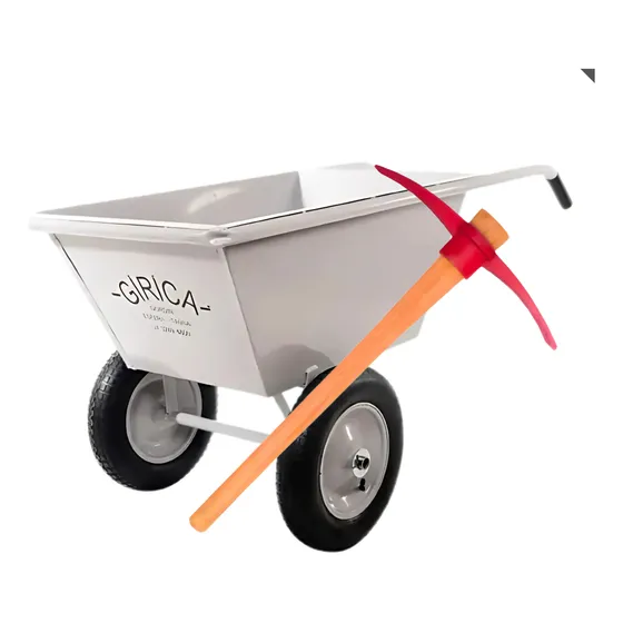 Girica Reforçada Multiuso + Picareta C/ Cabo Pneu C/ Câmara