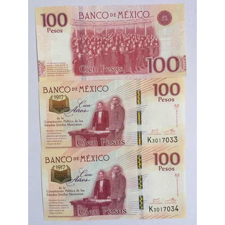 Moneda 20 Pesos Y Billete 100 Pesos Centenario Constitucion Moneda 20 Pesos Y Billete 100 Pesos Centenario Constitucion