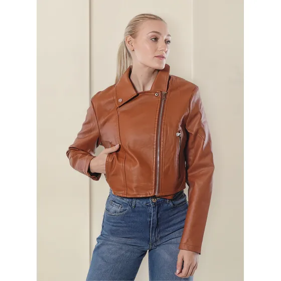 Campera De Ecocuero De Mujer Importada Campera Mujer