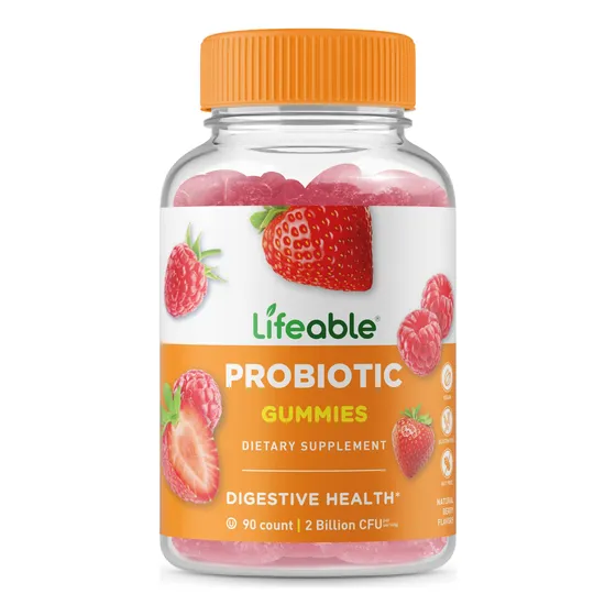 Gomitas Probióticas Lifeable Con Sabor A Frambuesa De 2 Mil