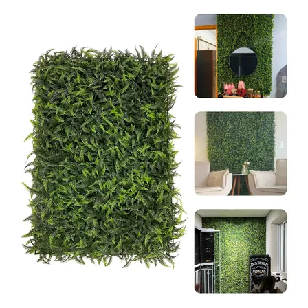 Placa De Samambaia Cheia 40x60 Jardim Vertical Artificial Verde