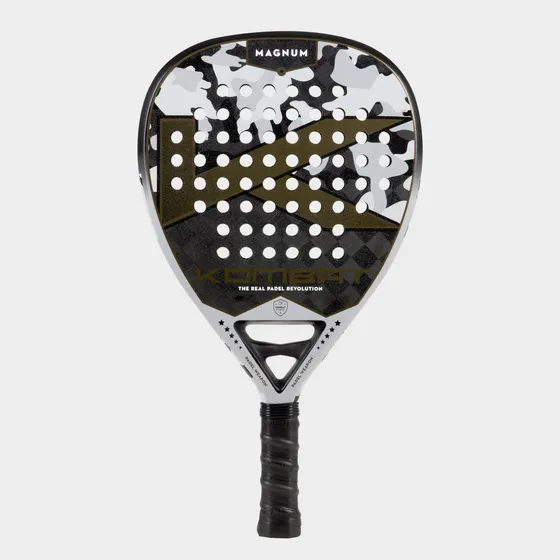 Paleta De Pádel Kombat Magnum - Potencia Y Control Superior Gris Oscuro