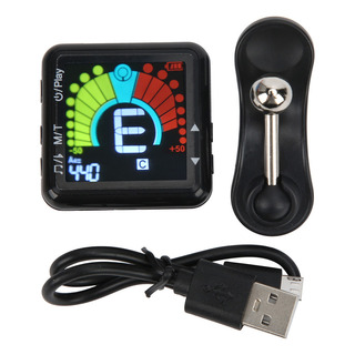 Afinador De Metrónomo Clipon Recargable 2 En 1 Multifunciona Afinador De Metrónomo Clipon Recargable 2 En 1 Multifunciona