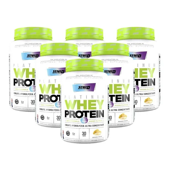 Proteina Whey 2 Lb Star Nutrition X 6 Unidades