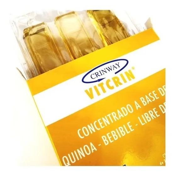 5 Cajas De Quinoa Vitcrin Crinway De 5 Unidades De 5ml