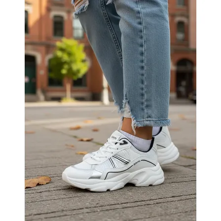 Tênis Feminino Sola Alta Plataforma Dakota Athletic Branco