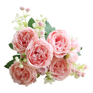 3ramos Rflores Peonias Artificiales Ramo Rosa Novia Boda 3ramos Rflores Peonias Artificiales Ramo Rosa Novia Boda
