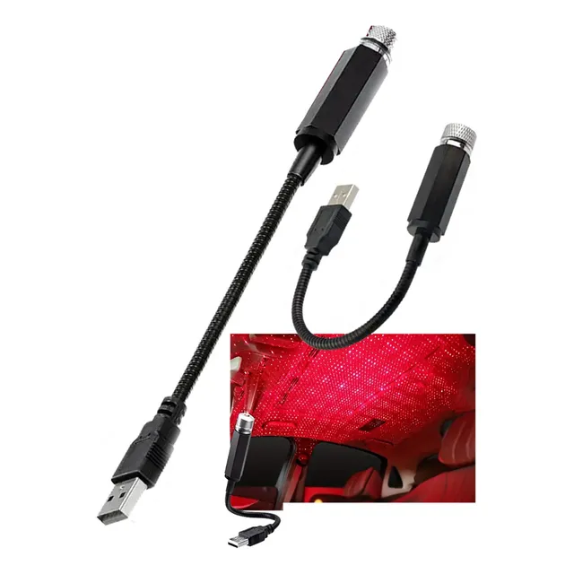 Lampara De Techo Led 12v Usb Auto Proyector Estrellas 