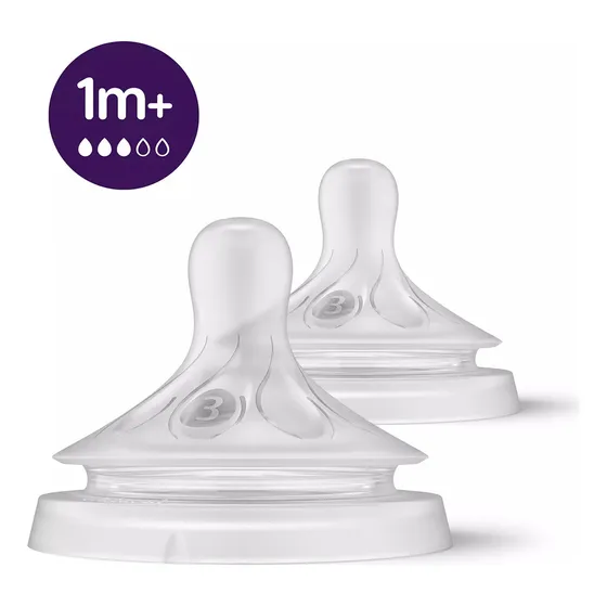 Tetina para mamadera Philips Avent Natural SCY963/02 - pack de 2