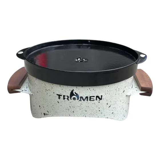 Brasero De Mesa Tromen Enlozado Diametro 29 Cm