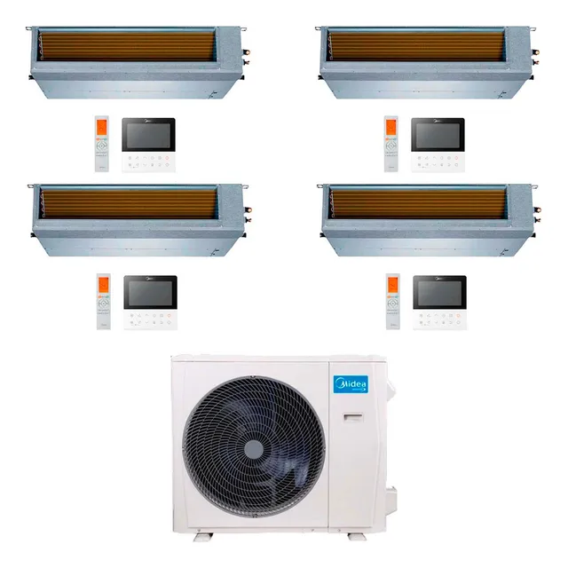 Midea Aire Multisplit Inverter Smart 36k+9+9+12+12 Ductado