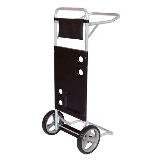 Carrito de playa de aluminio negro de hasta 15 kg 002595 Mor