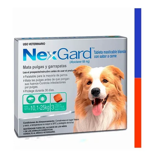 Antipulgas Antigarrapas Nexgard 10-25 Kg Caja X3