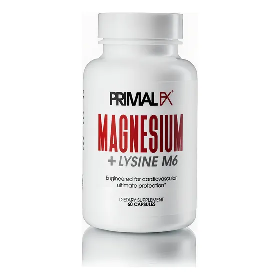 Primal Fx Magnesium y Lysine M6 60 Capsules Dr Ludwig 