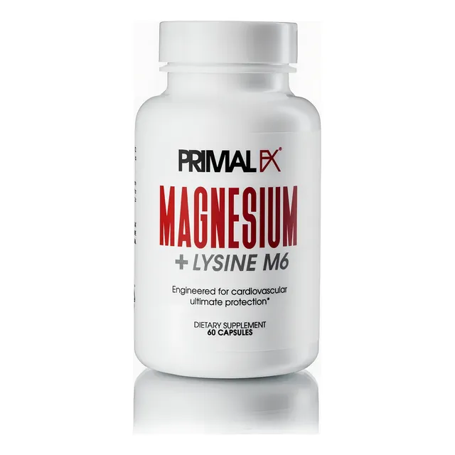 Primal Fx Magnesium y Lysine M6 60 Capsules Dr Ludwig 