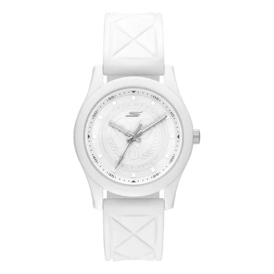 Reloj Mujer Skechers Sr8105 De Silicona Blanco