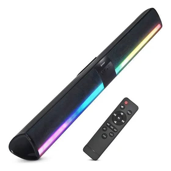 Soundbar Knup KP-RO831 Preto 2.0 20W USB p/ TV e Dispositivos