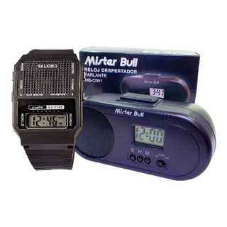Reloj Talking Parlante Voz En Español Mas Despertador Set Reloj Talking Parlante Voz En Español Mas Despertador Set