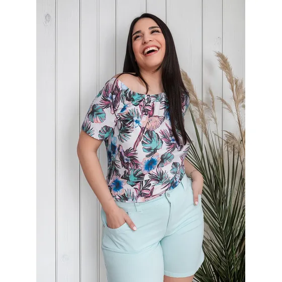 Remera Indore Microfibra Estampada Mujer Talles Especiales