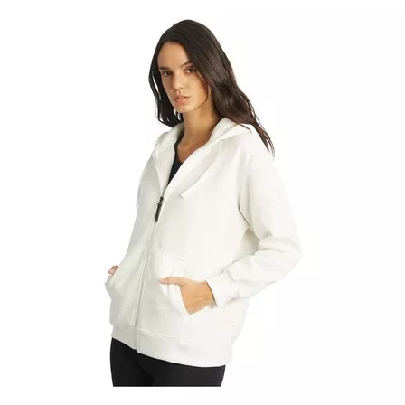 Campera Reves Indals Mujer Deportiva Urbana Frisada Capucha