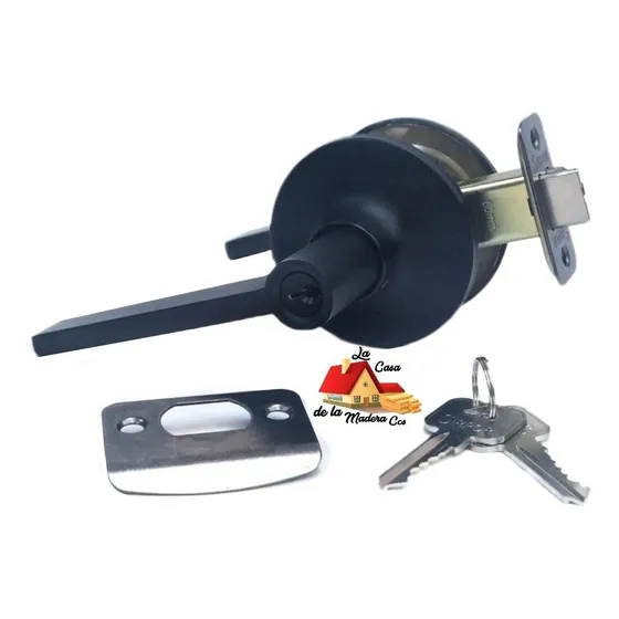 Cerradura Sirpor Manilla Tubular Negro Mate Dormit 3608bl-et