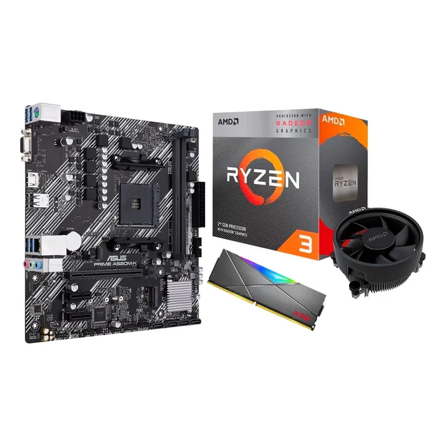 Kit Placa Madre A520m-k + R3 3200g +  Xpg 8gb