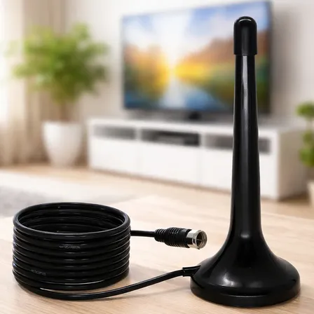 Antena Digital Bahrein UHF Interna e Externa com Cabo de 4 Metros