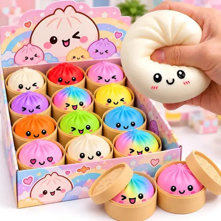 Brinquedo De Apertar Squishy Sortido Colorido Antiestresse Aleatório