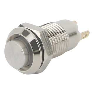 Interruptor De Botón De Metal De 12-24v, 10mm, 12mm, Botón Interruptor De Botón De Metal De 12-24v, 10mm, 12mm, Botón