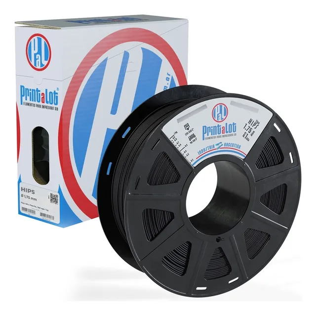 Filamento Para Impresoras 3d Hips 1,75 :: Printalot Color Negro