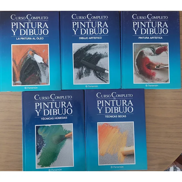 Curso Completo De Pintuta Y Dibujo. 5 Tomos. Parramon