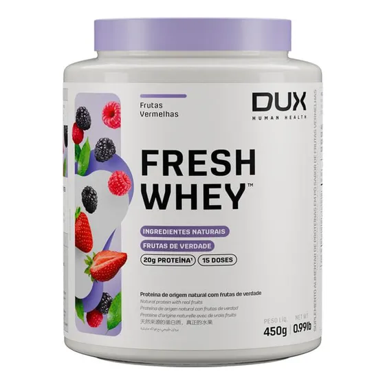 Freshwhey Frutas Vermelhas - Pote 450g