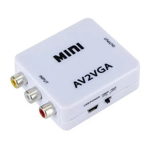 Convertidor Rca A Vga Video Rca A Monitor