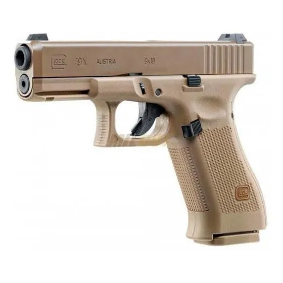 Pistola De Co2 Glock 19x Color Coyote Fabricación Alemana
