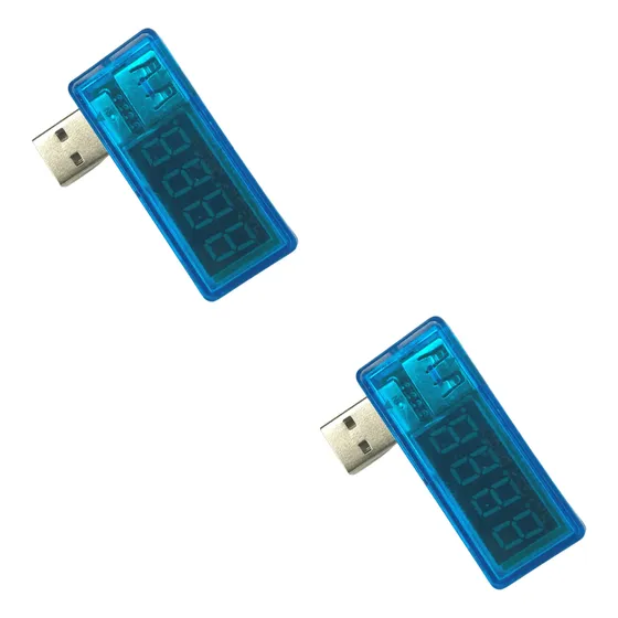 2x Medidor Teste Porta Usb Corrente Voltímetro Amperímetro