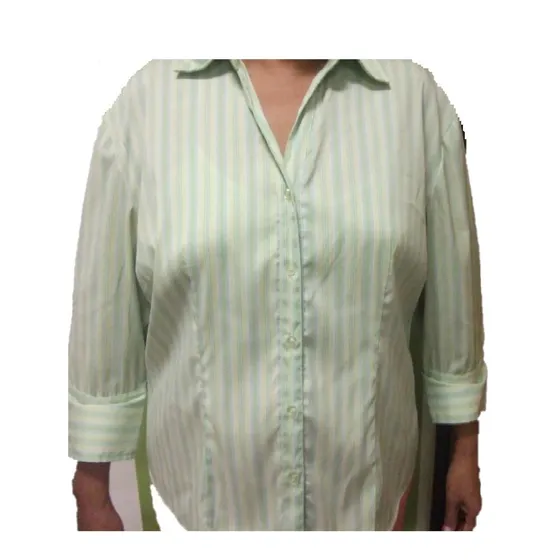 Camisa Dama Talla Xl M/larga Verde 