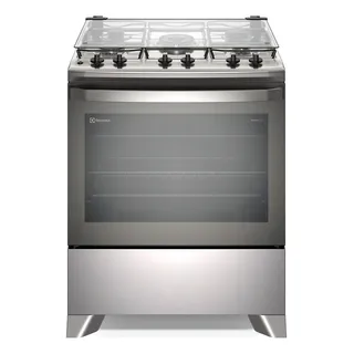 FogĂŁo 5 Bocas Electrolux Cinza Efficient Com Mesa Inox, Perfectcook E Vaporbake Fe5ic - 127/220v FogĂŁo 5 Bocas Electrolux Cinza Efficient Com Mesa Inox, Perfectcook E Vaporbake Fe5ic - 127/220v